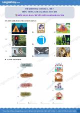 Đề thi học kì 2 Tiếng Anh 4 Global Success - Đề số 7